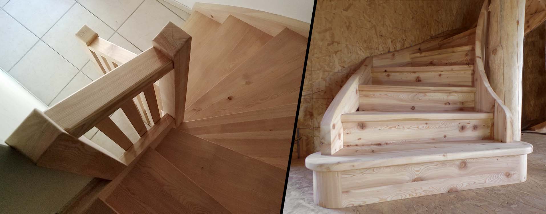 escaliers sur mesure de la menuiserie ébénisterie Mont Bois (05200 Embrun, Hautes-Alpes en région PACA)