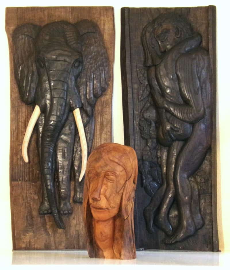 Sculptures sur bois par la menuiserie-ébénisterie Mont Bois (05200 Embrun, Hautes-Alpes, région PACA)